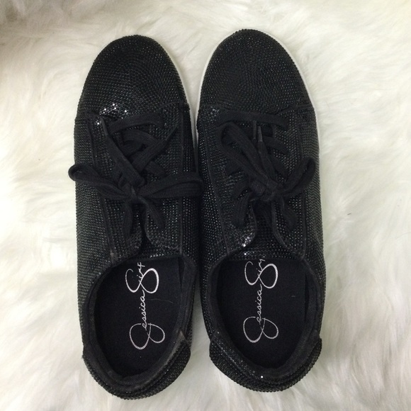 Jessica Simpson Silesta Sparkle Sneaker - Black - 9M - New w/o box - Picture 7 of 11
